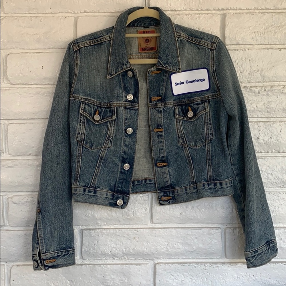Cropped Jean Jacket w. Patches!